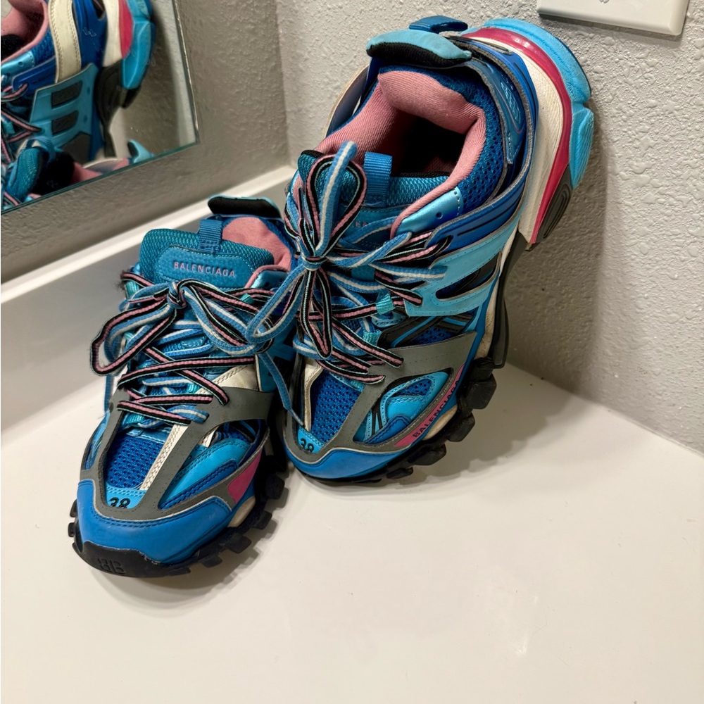Balenciaga Track Runner Blue / Pink